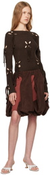 J.Kim Brown Porcelain Figurine Midi Skirt