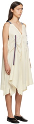 132 5. ISSEY MIYAKE Off-White Zoetrope Midi Dress