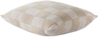 Curio Practice SSENSE Exclusive Off-White & Grey Merino Wool Pillow
