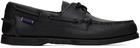 Sebago Black Portland Boat Shoes