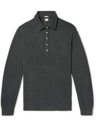 Massimo Alba - Raya Linen-Piqué Polo Shirt - Black