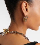 Rabanne Punk XL Link Small embellished earrings