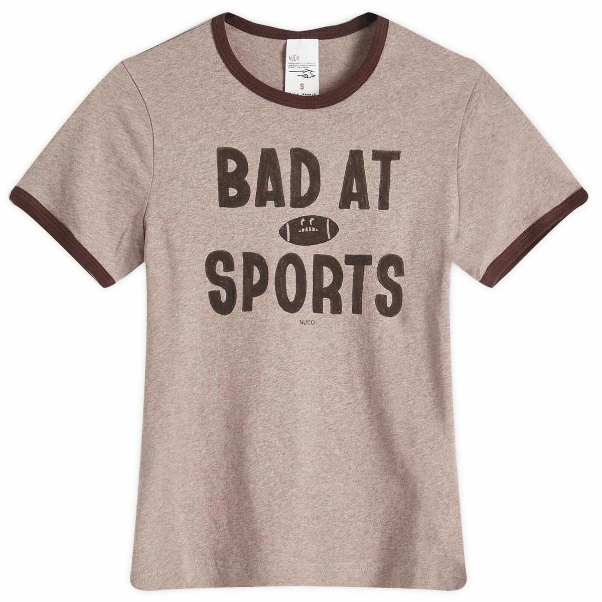 Nudie Jeans Co Women's Eve Bad At Sport T-Shirt in Beige