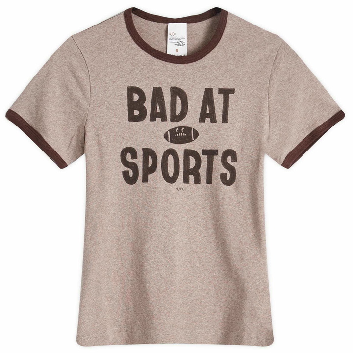Photo: Nudie Jeans Co Women's Eve Bad At Sport T-Shirt in Beige