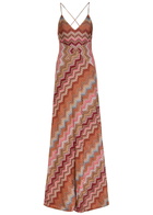 Missoni Chevron Fine-knit Maxi Dress Multicoloured