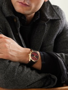 Bamford Watch Department - TAG Heuer Carrera Limited Edition Automatic 42mm 18-Karat Gold and Canvas Watch