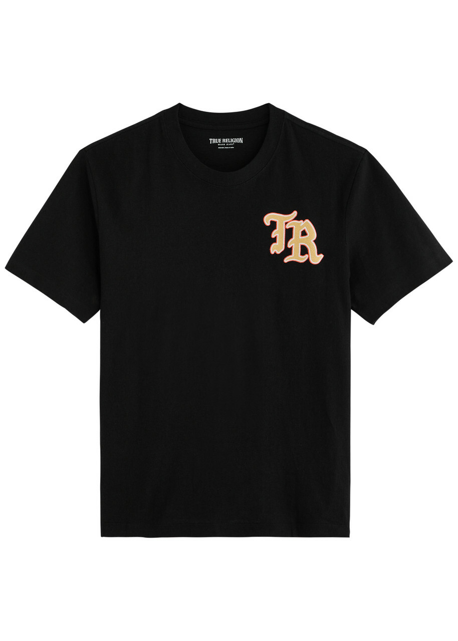 True Religion Logo-print Cotton T-shirt White And Green True