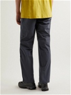 Klättermusen - Straight-Leg Logo-Embroidered Shell Trousers - Black