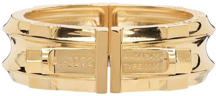 Photo: IN GOLD WE TRUST PARIS Gold Piston Cuff Bracelet