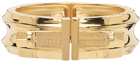 IN GOLD WE TRUST PARIS Gold Piston Cuff Bracelet