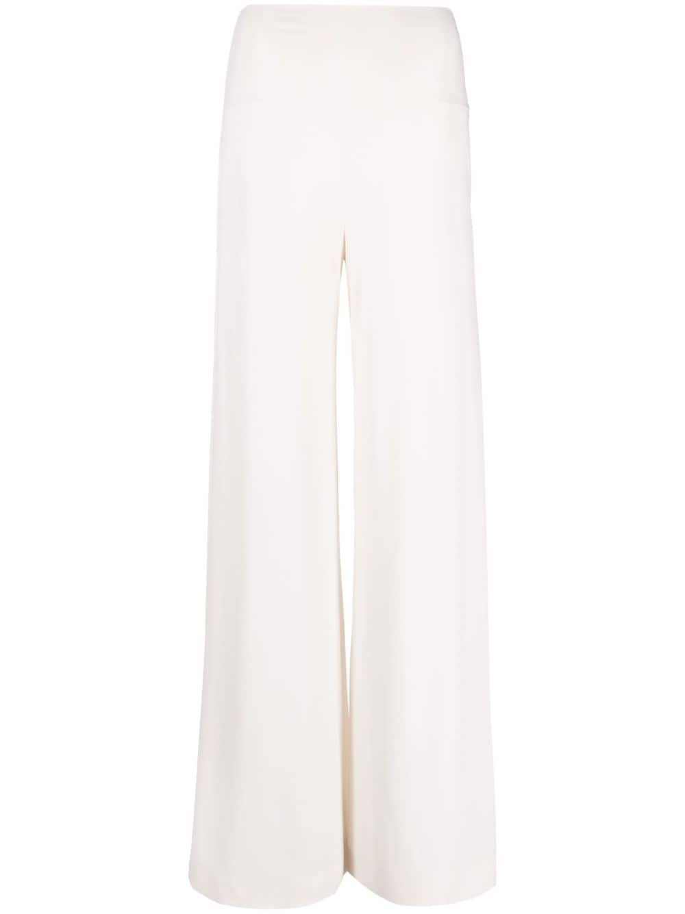 NORMA KAMALI - High Waist Elephant Leg Trousers Norma Kamali