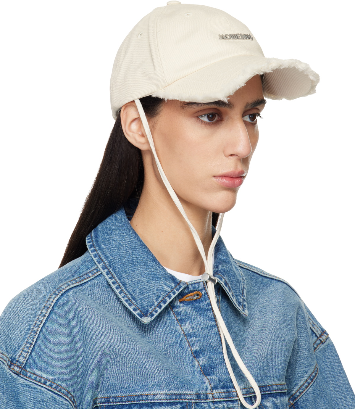 JACQUEMUS Off-White Les Classiques 'The Artichaut' Denim Cap