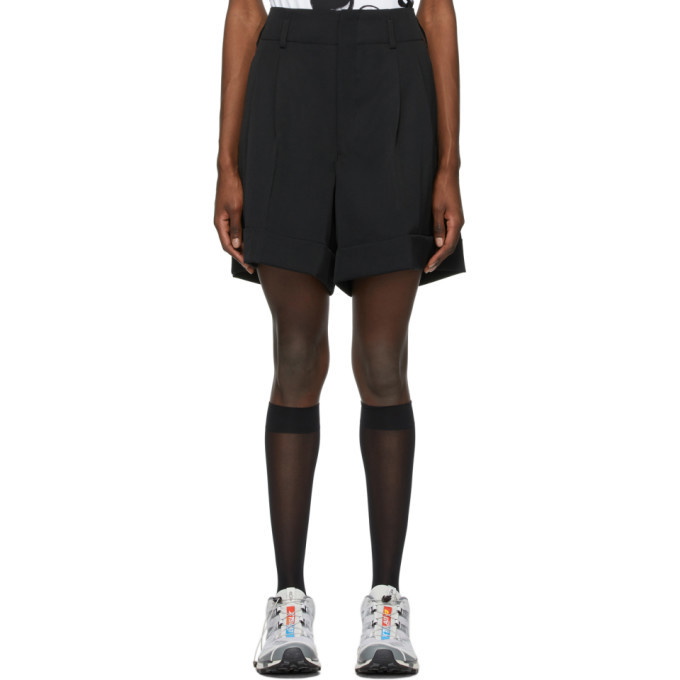 Photo: Comme des Garcons Black Wool Twill Shorts