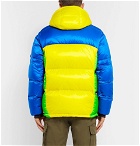Polo Ralph Lauren - Logo-Appliquéd Colour-Block Quilted Shell Hooded Down Jacket - Multi