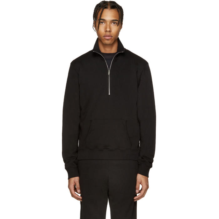 Photo: Maison Margiela Black Half-Zip Pullover