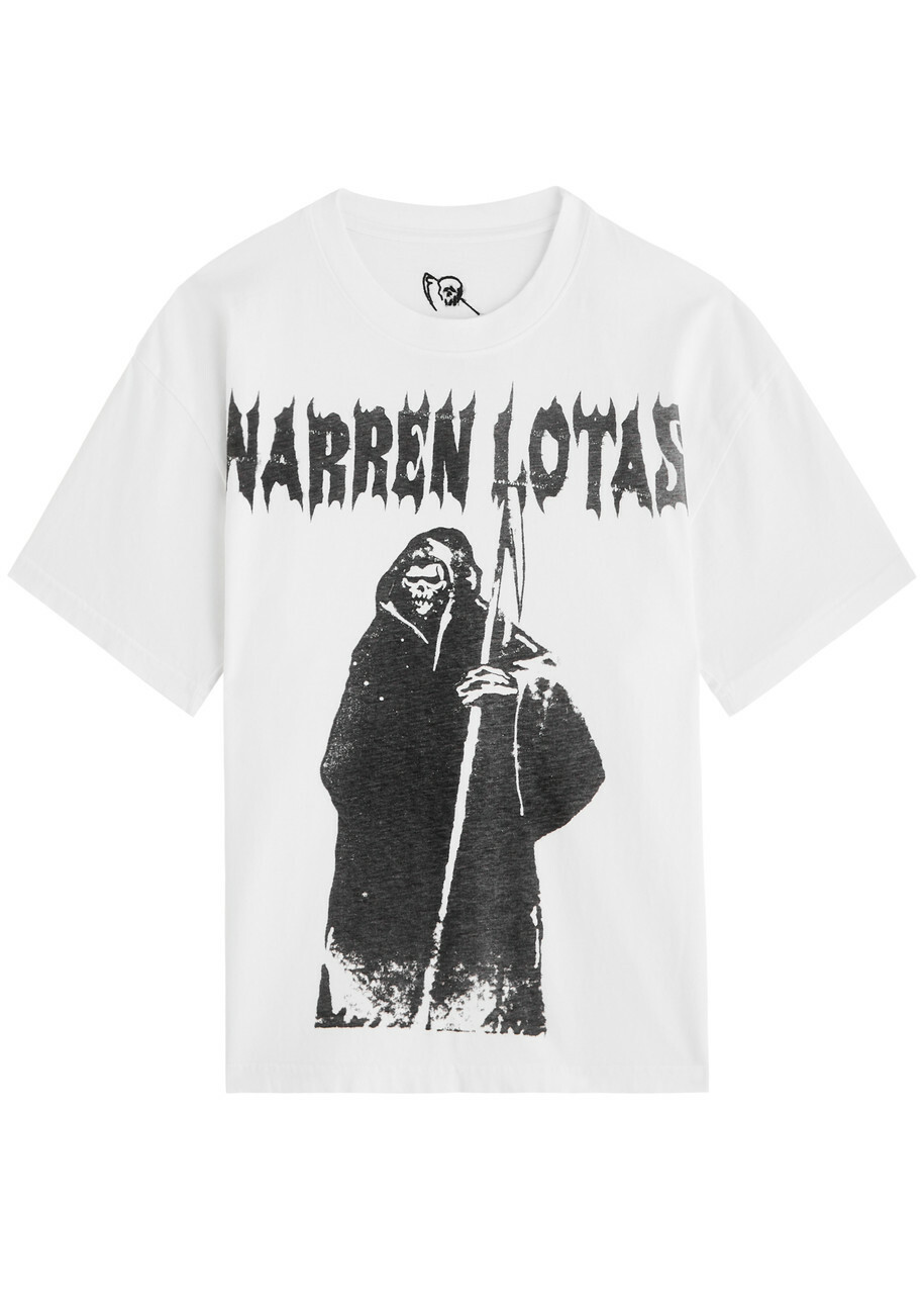 Warren Lotas Apocalypse Printed Cotton T-shirt White