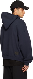We11done Navy 'WE11DONE' Hoodie
