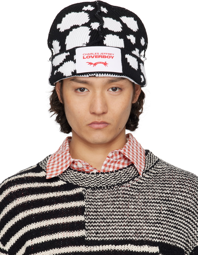 Photo: Charles Jeffrey LOVERBOY Black & White Loverboy Beanie