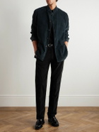 Massimo Alba - Straight-Leg Cotton-Corduroy Trousers - Black