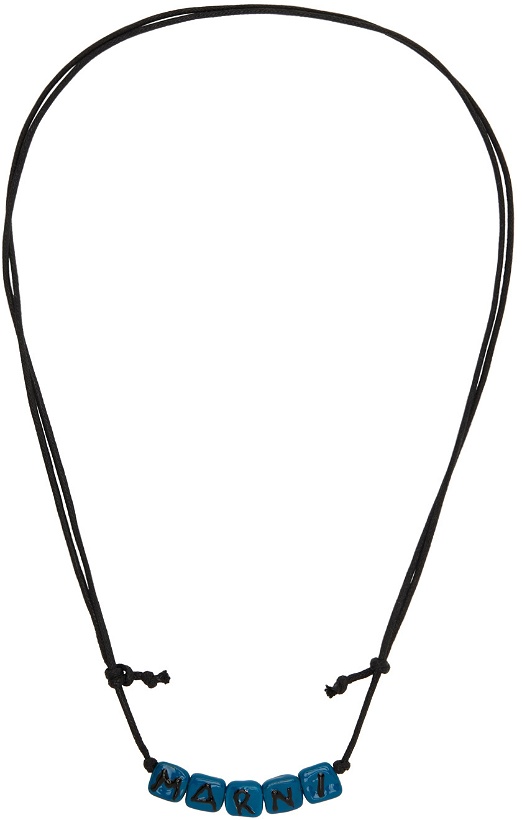 Photo: Marni Blue Logo Necklace