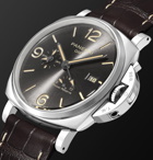 Panerai - Luminor Due GMT Automatic 45mm Stainless Steel and Alligator Watch, Ref. No. PNPAM00944 - Gray