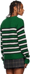 ERL Green Striped Sweater