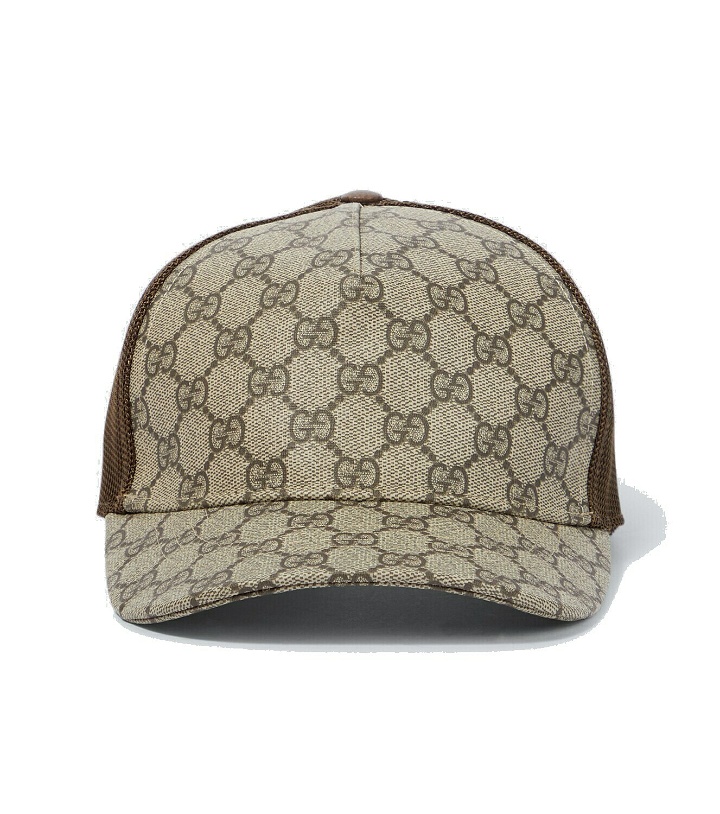 Photo: Gucci GG Supreme canvas and mesh baseball cap