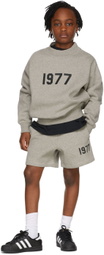 Essentials Kids Grey '1977' Shorts