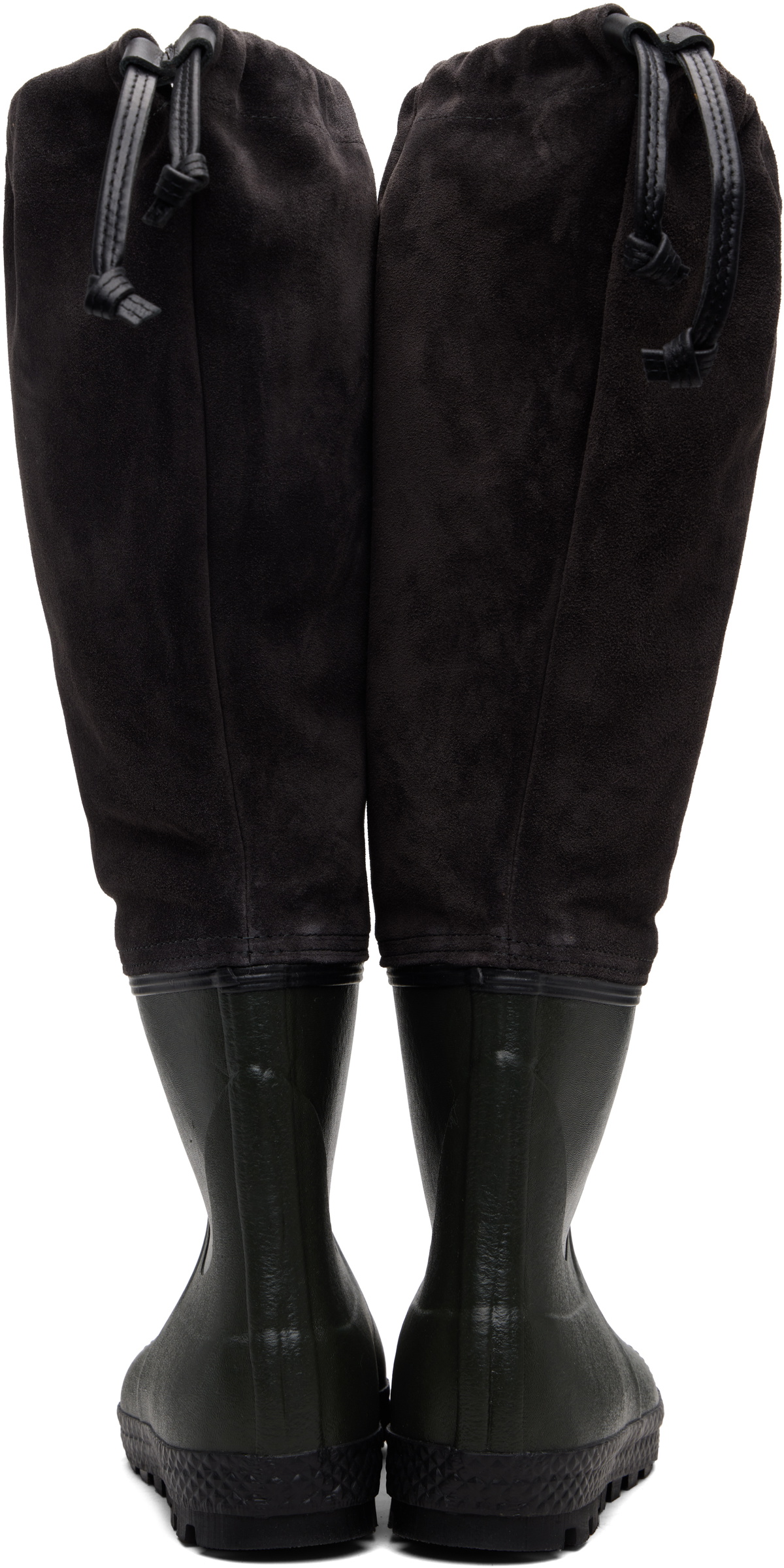 Rier Green & Brown Farmer Rain Boots Rier