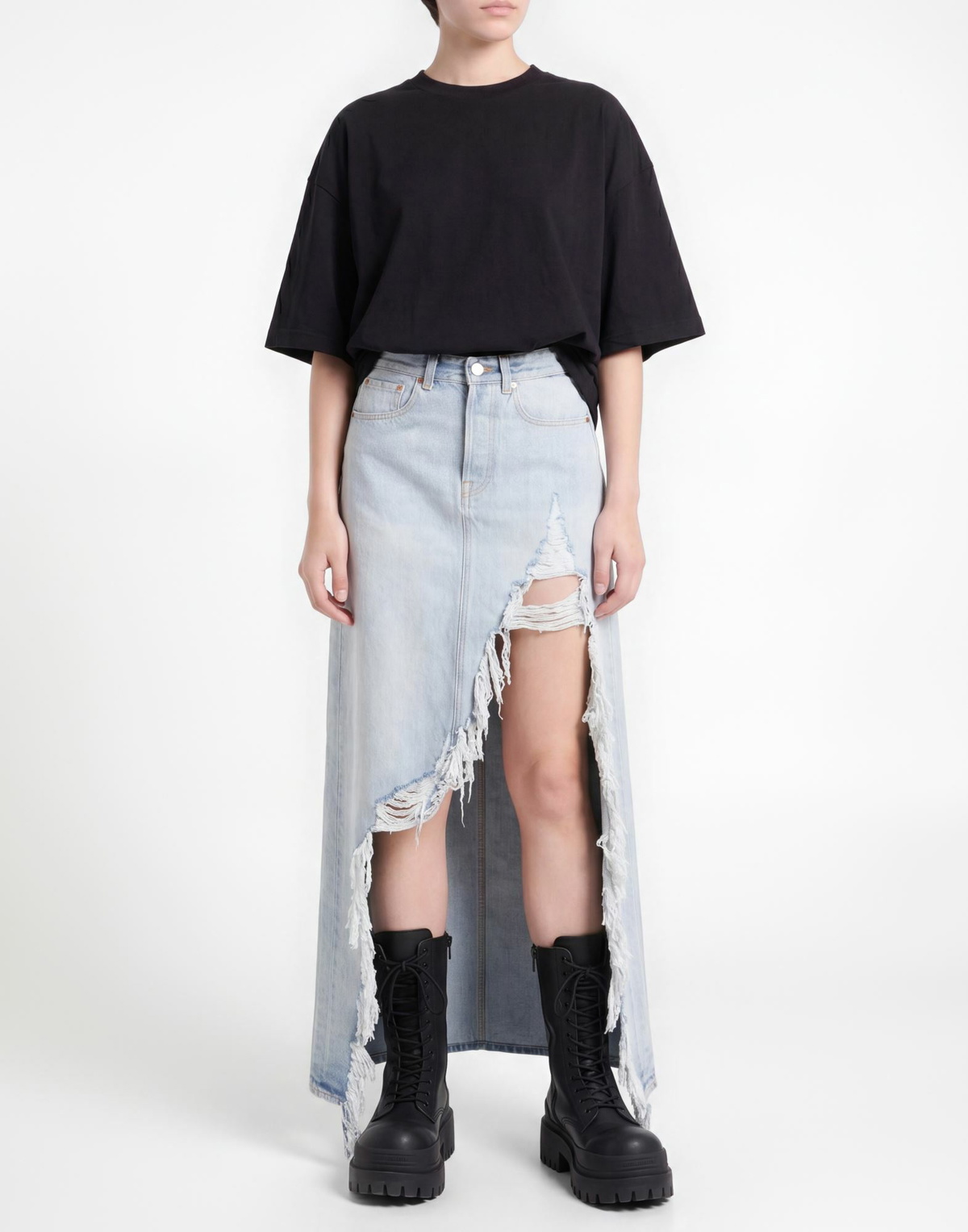 Vetements Womens Denim skirt in Blue
