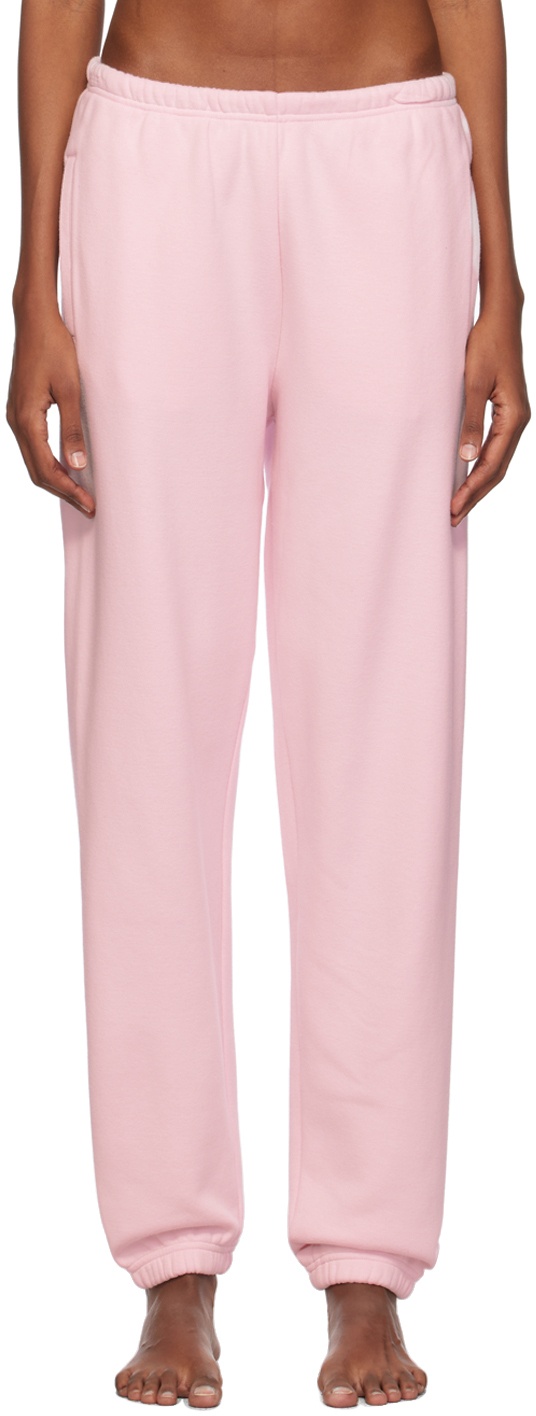 SKIMS Pink Knit Cozy Lounge Pants