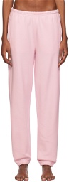 SKIMS Pink Cotton Fleece Classic Jogger Lounge Pants