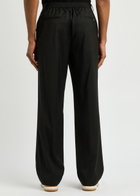 Helmut Lang Straight-leg Wool Trousers Black