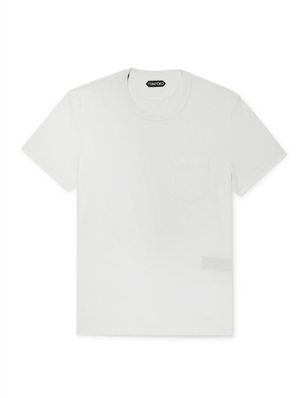 Photo: TOM FORD - Cotton-Jersey T-Shirt - White