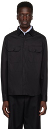 ZEGNA Black Flap Pocket Shirt