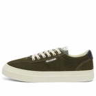 Stepney Workers Club Men's Dellow 02 Suede Sneaker in Woodland