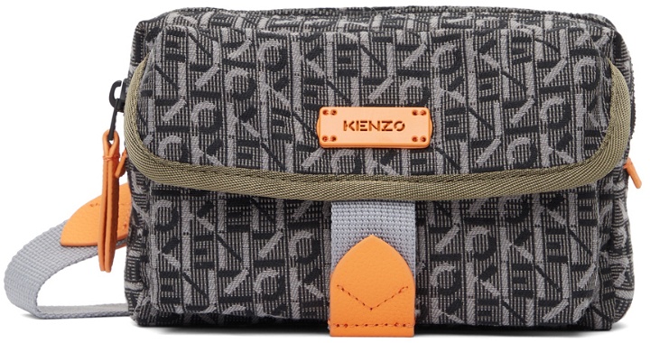 Photo: Kenzo Grey & Orange Jacquard Mini Crossbody Bag