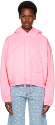 ERL Pink Paneled Hoodie