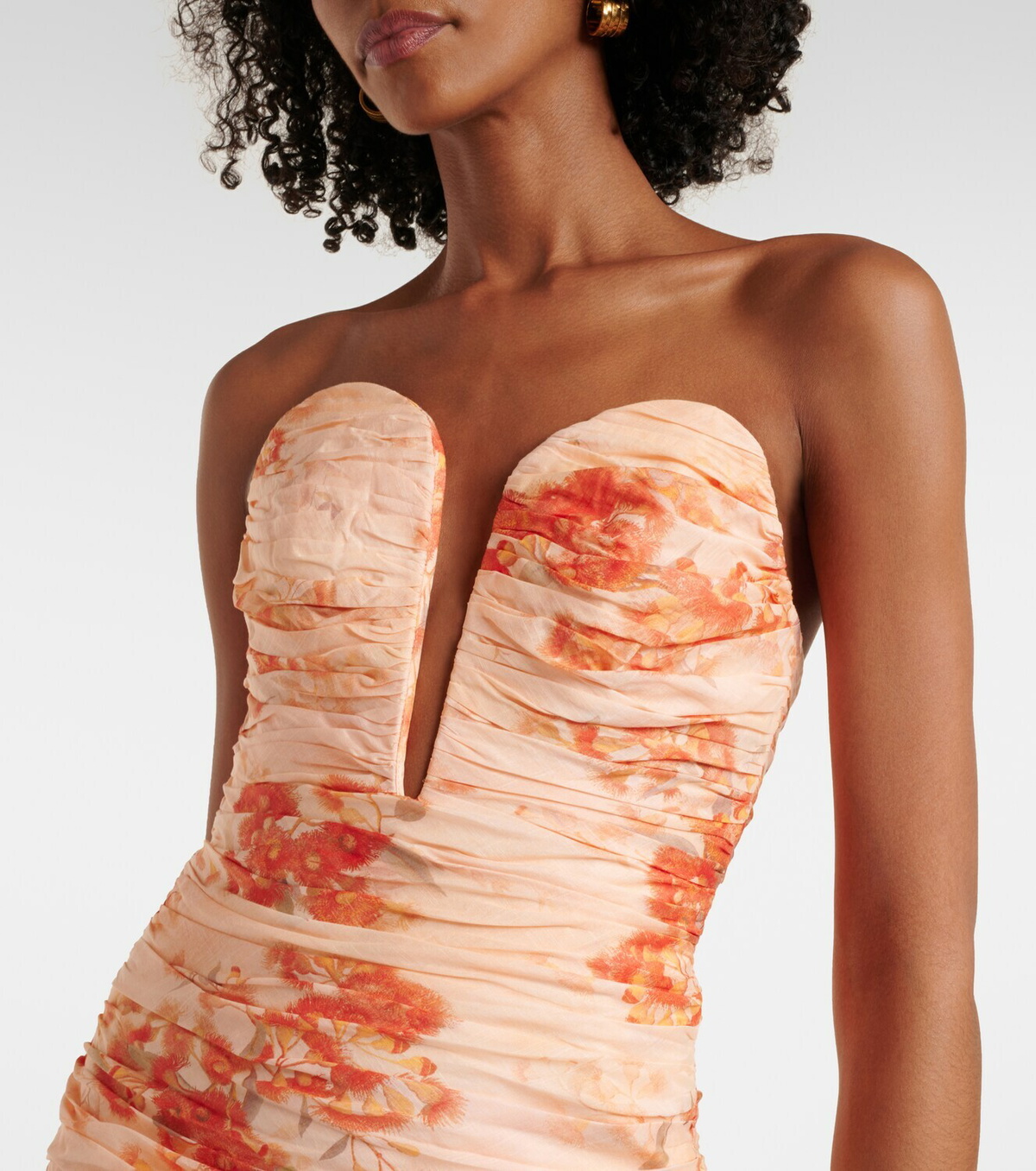 Zimmermann Cascadian floral strapless midi dress Zimmermann