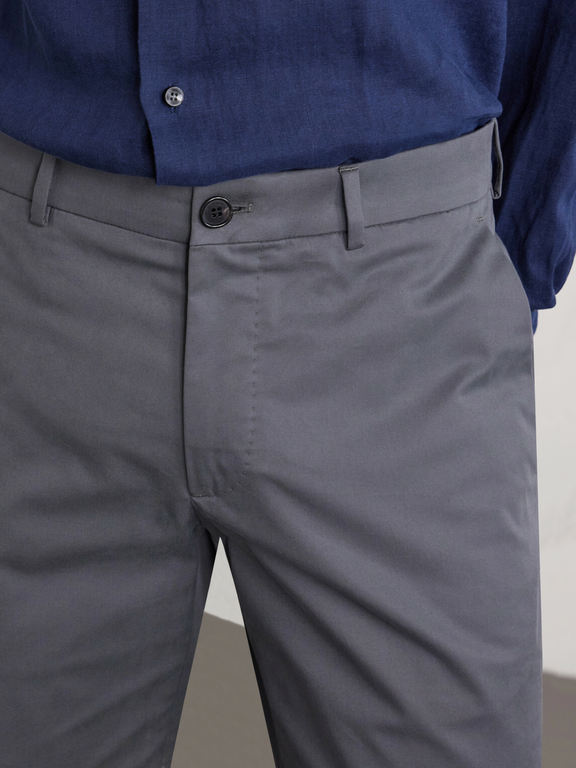 Slowear - Slim-Fit Cotton-Blend Gabardine Chino Shorts - Gray