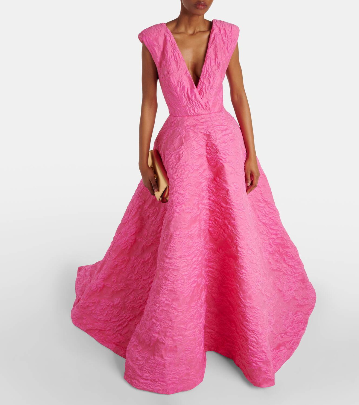 Monique Lhuillier Jacquard gown