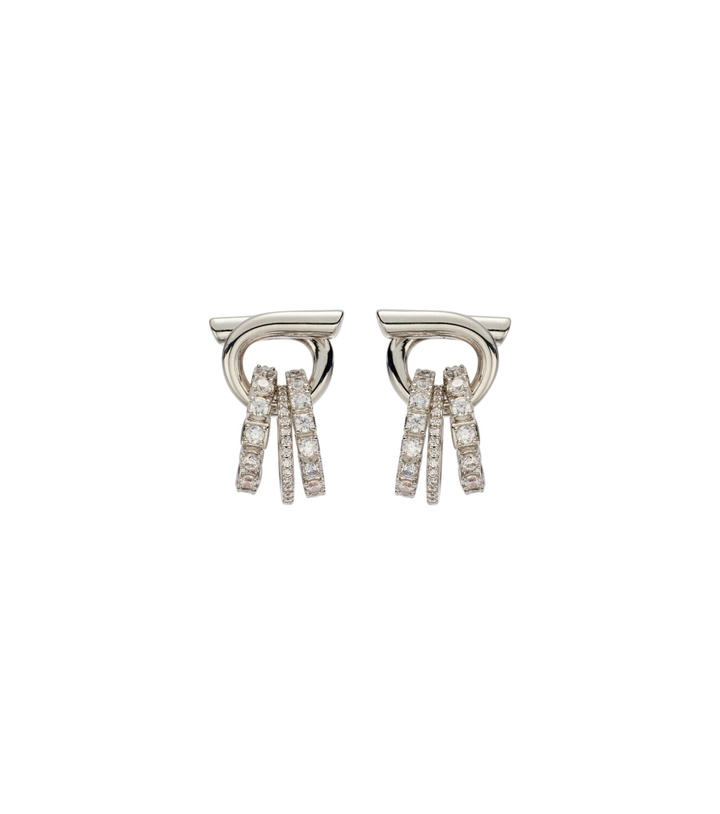 Photo: Ferragamo Gancini crystal-embellished earrings