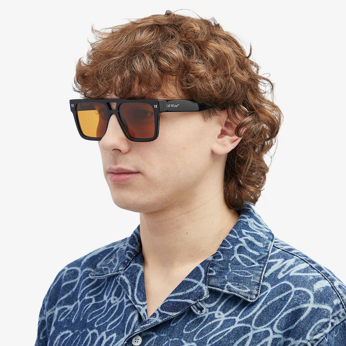 Off-White Sunglasses Men's Off-White Springfield Sunglasses in Black/Camel 
