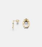 Aliita Horseshoe 9kt and 18kt gold earrings with diamonds