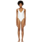 Her Line SSENSE Exclusive White Ester Swimsuit