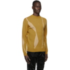 A-COLD-WALL* Yellow Jacquard Terrain Sweater