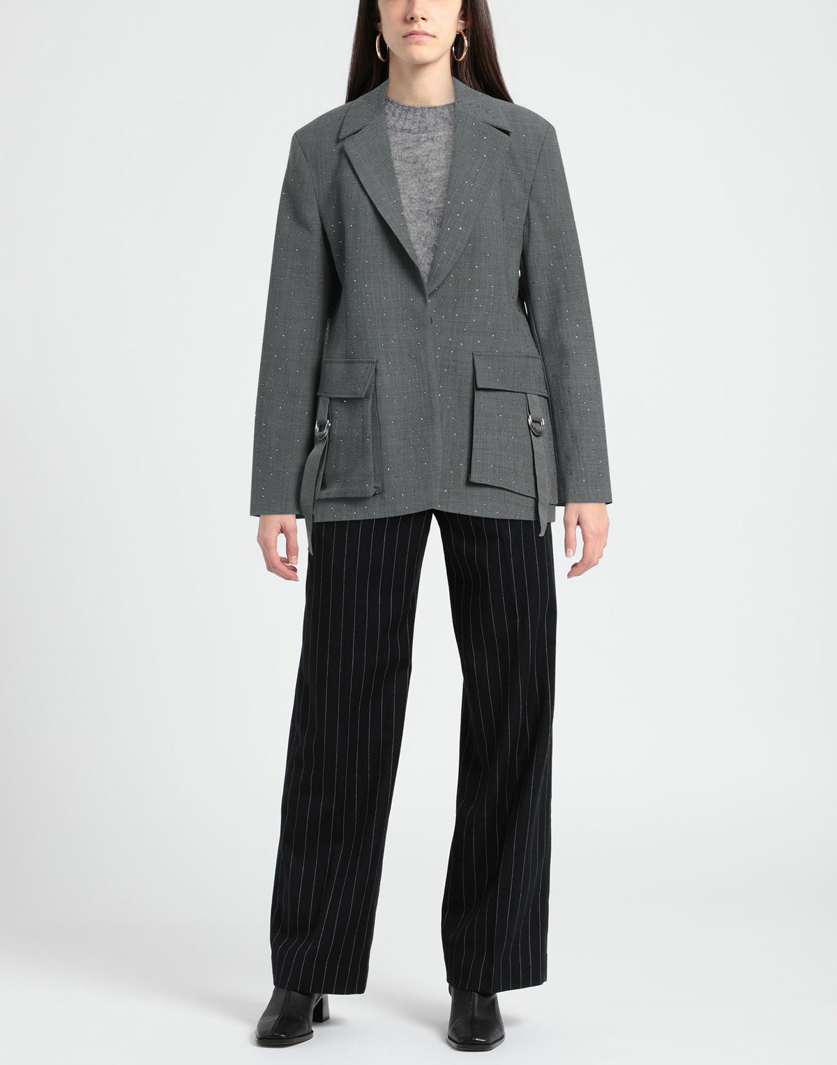 Blumarine Womens Blazer in Grey