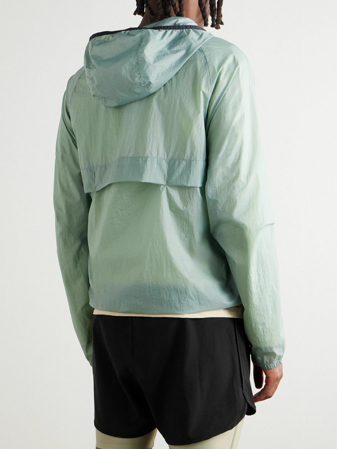 DISTRICT VISION - Nylon Micro-Ripstop Hooded Jacket - Green