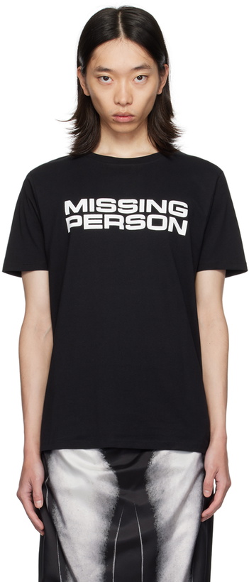 Photo: Ashley Williams Black 'Missing Person' Danny T-Shirt