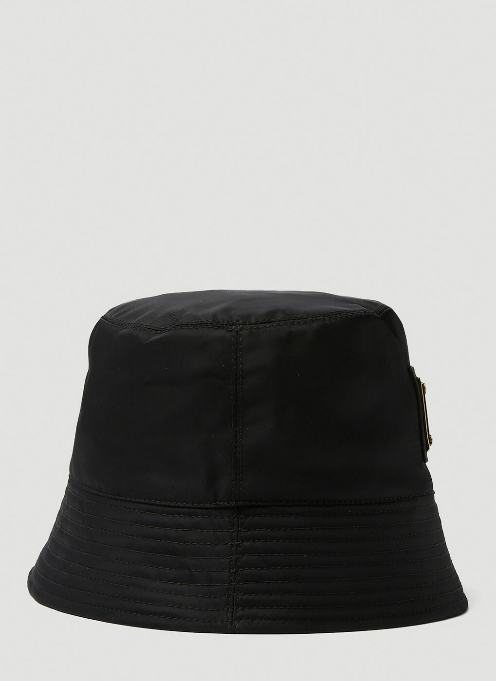 Logo Plaque Bucket Hat in Black Dolce & Gabbana